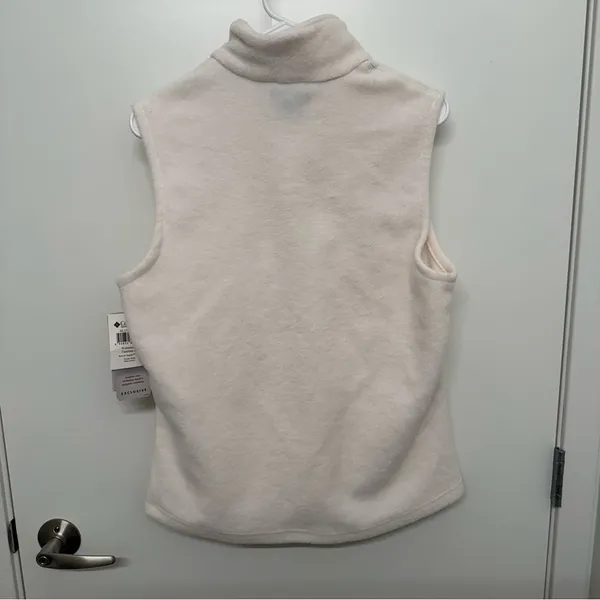 NWT Columbia White Fleece Vest - Image 5