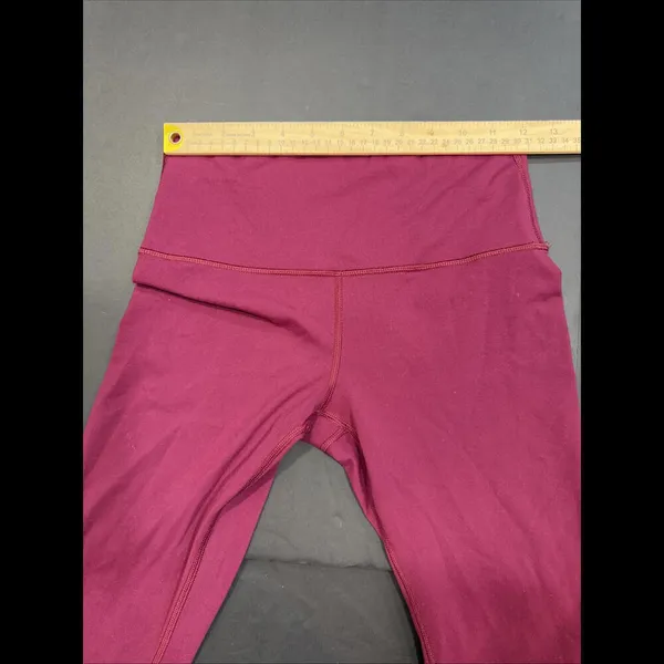 Lululemon Burgundy Athleisure Preppy Active‎ Gym Yoga Legging Minimalist Size 6 - Image 5