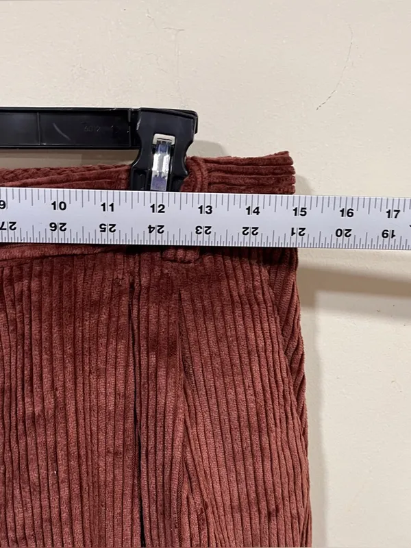Aritzia Sunday Best Brown Harvey Pant Mid Rise Corduroy Pants Wide Leg Size 6 - Image 4