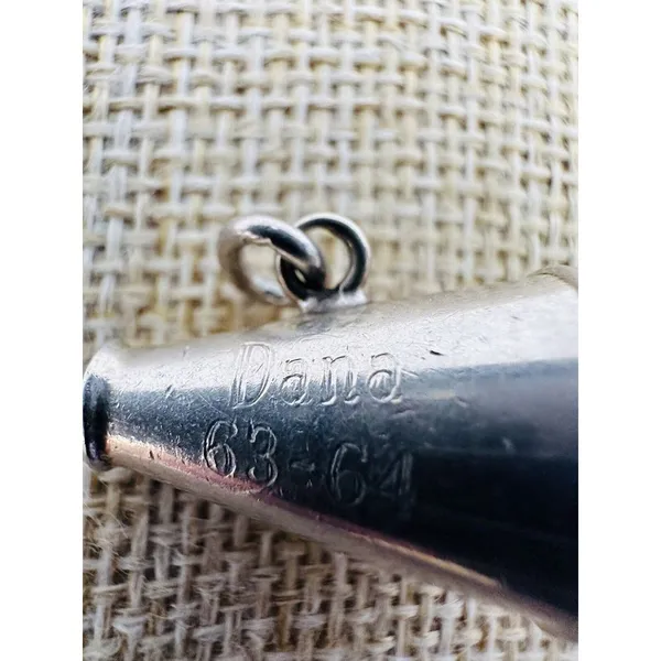 Sterling Silver Cheerleader Megaphone Charm‎ Pendant Vintage 3/4" Dana Engraved - Image 9