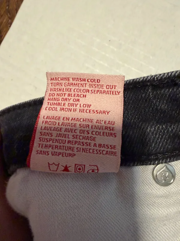 Revice Denim Black High Waisted Skinny Jeans with Red Side Zippers - Image 7