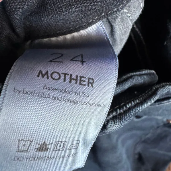 Mother Denim Looker High Rise Skinny Jeans Dark Wash Size 24 - Image 5