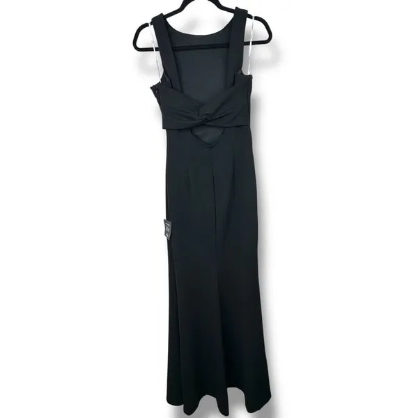 NEW Lulus Love In Your Eyes Black Knotted Crew Neck Knit Mermaid Maxi Dress - Image 7