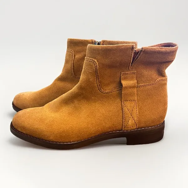 FRANCO SARTO Womens 7 Malina Suede Ankle Boot in Whiskey Brown‎ NEW - Image 2