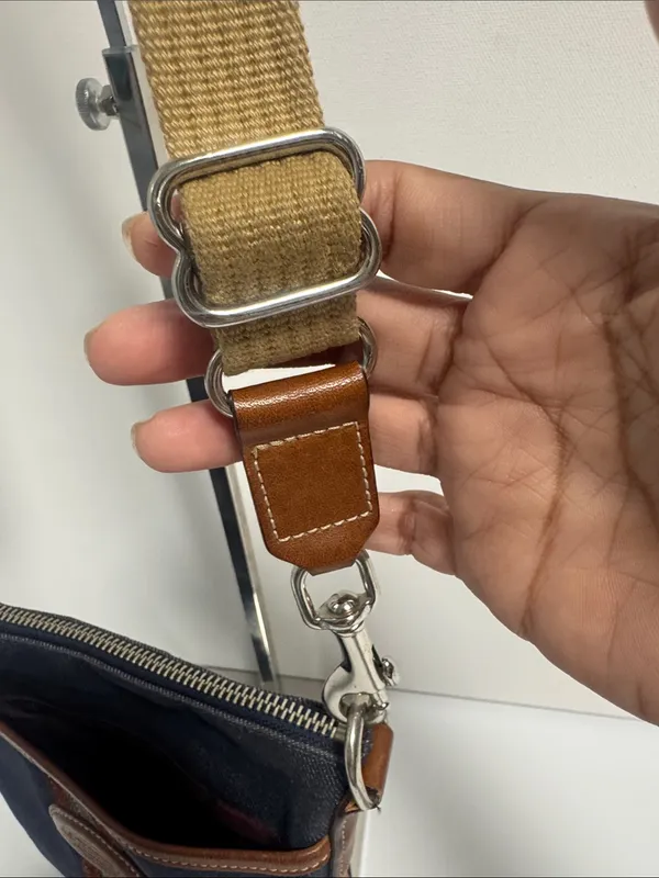 Coach Heritage Stripe Denim Vintage Crossbody Denim and Leather Trim - Image 6