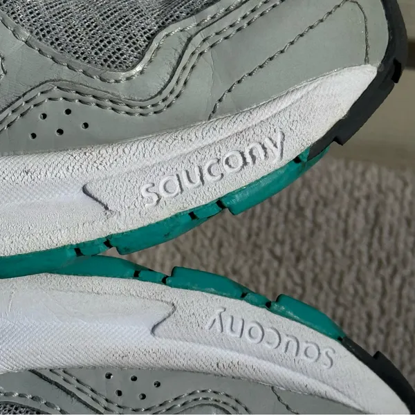Saucony Cohesion Women’s Size 8 Gray Teal Running Shoes Athletic - Image 7