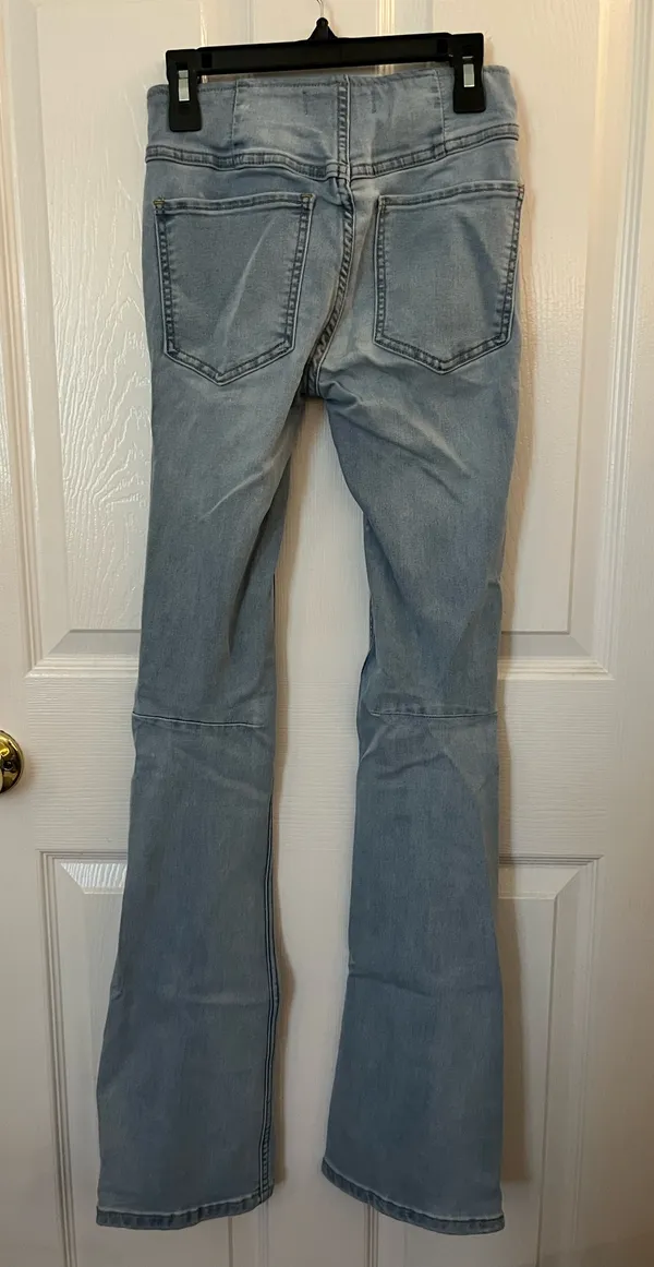 Free People Penny Pull-On Flare Jeans - Image 4