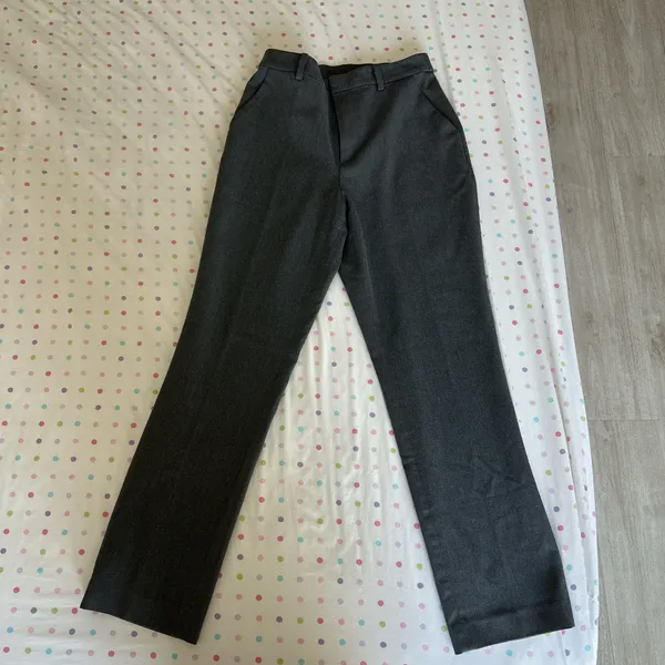 Uniqlo Smart Ankle Pants Gray - Image 2
