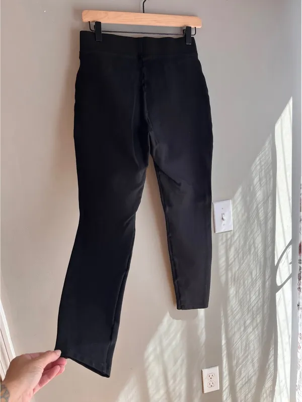 Quince Ultra Stretch Skinny Ponte Pants Black Medium - Image 11