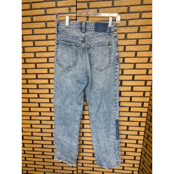 Abercrombie & Fitch The Ankle Straight Ultra High‎ Rise Jeans 27/4 Short - Image 2
