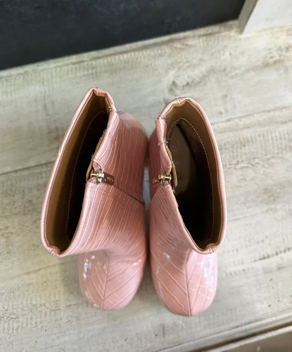 Pink Booties Size 5.5 - Image 7