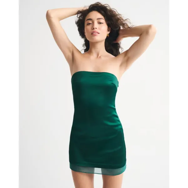 Abercrombie & Fitch Scarlett Strapless Satin Sculpt Skort Size XL - Image 10