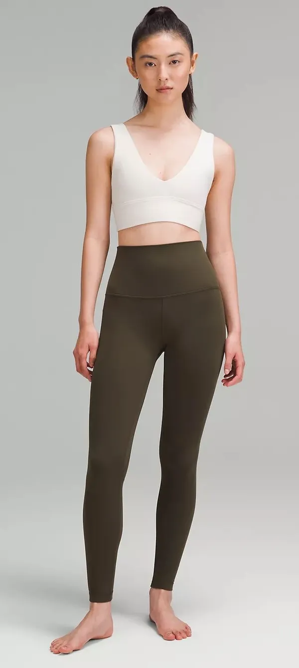 lululemon high rise align leggings 25” in dark olive - Image 2