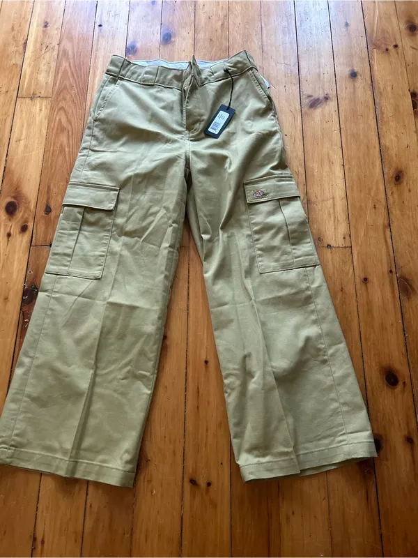 NWT Dickies Wide Leg Cropped Cargo Pants 4 - Image 2