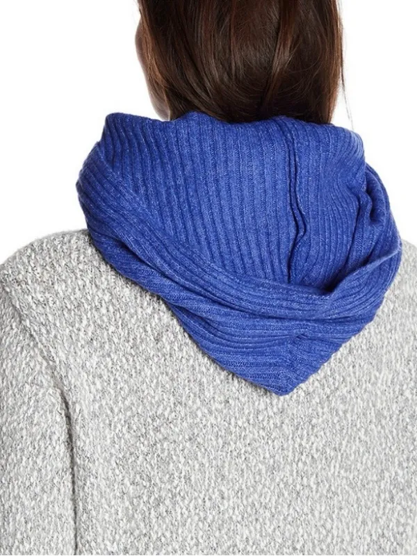 Free People Bottom Line Hooded Boho Preppy Coastal Fisherman Infinity Scarf OS - Image 2