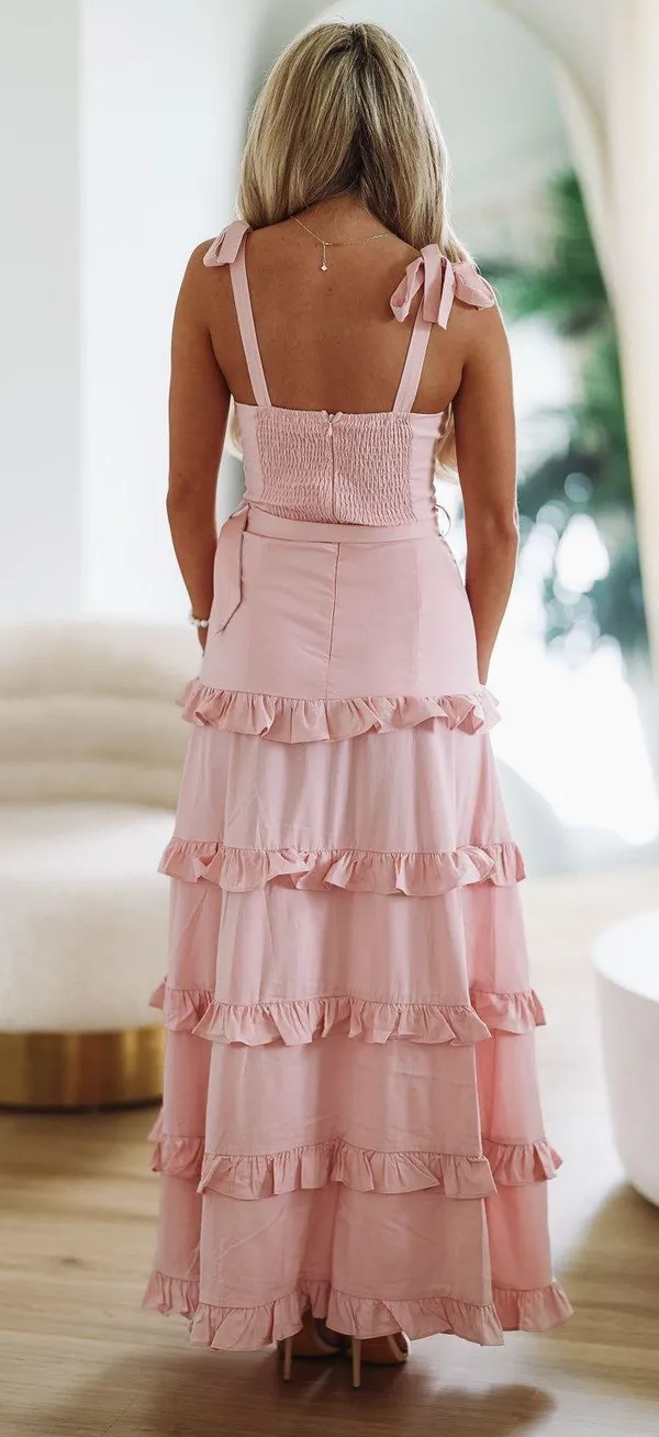 Hazel and Olive Maxi Dress Pink - Image 2