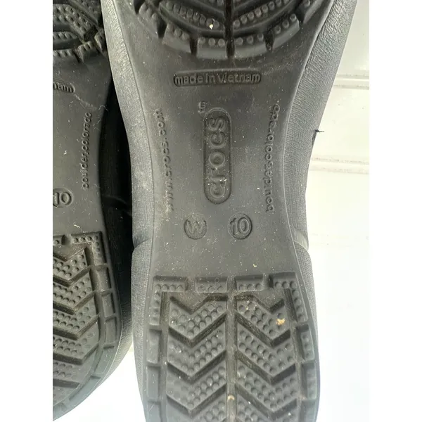 Crocs Size 10 Black‎ Gianna Alice Cap Toe Ballet Slip On Comfort Shoes Flats - Image 9
