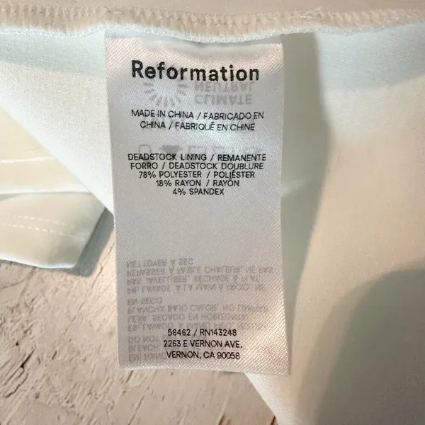 Reformation Mikol Princess Seam Pleated A-Line Midi Dress Medium - Image 4