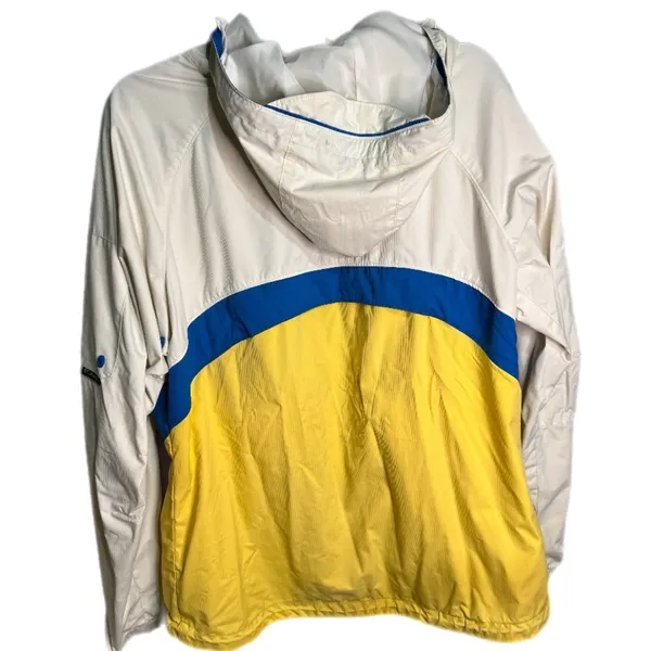 Columbia Lightweight Yellow White Blue Jacket SIZE LARGE‎ - Image 7