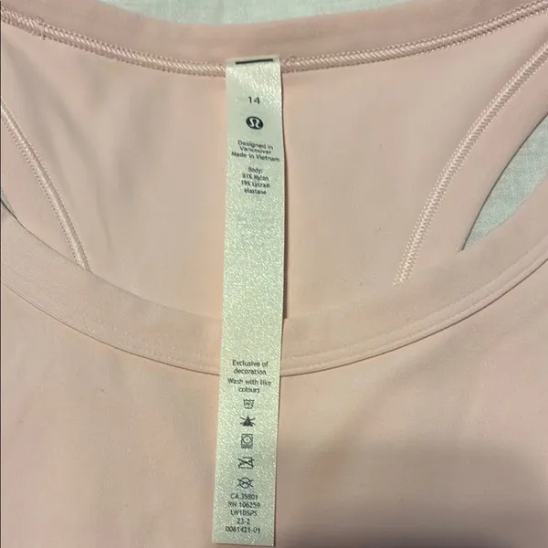 Lululemon Athletica Pink Boxy Sleeveless Tank Top - Image 5