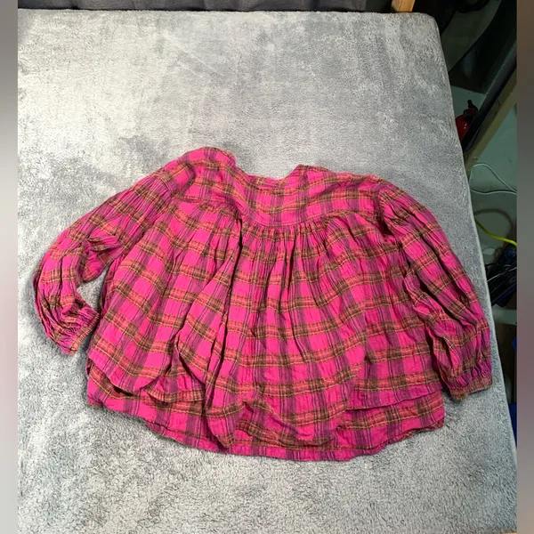 Free people we the free jessi Plaid Top small - Image 13