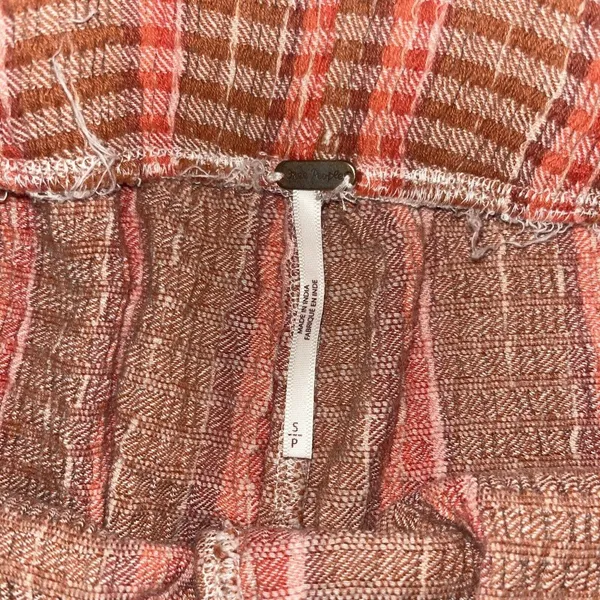 Sz S Small Free People Fine Line Slim Pant in Rust Combo Boho - Image 9