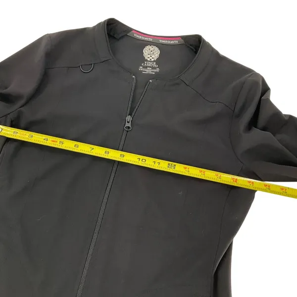 Vince Camuto Womens Black Scrub Jacket & Top Set XS Polyester/Spandex Blend - Image 10