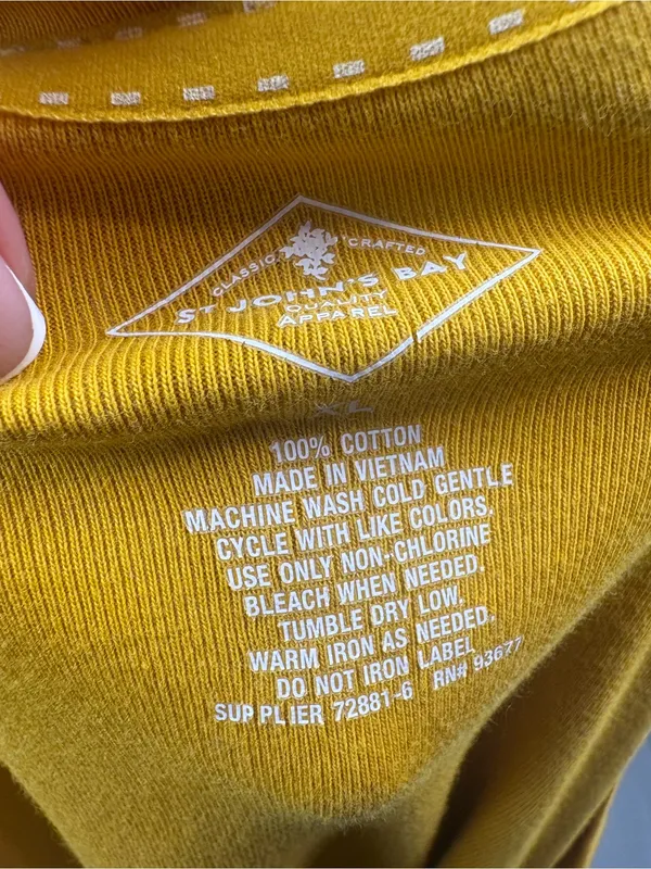 Scoop Neck Long Sleeve Top Mustard Yellow - Image 9