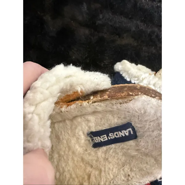 Lands End Labrador Dog Sherpa Lined Felt Clog Cork Slipper Slip-on Shoes 9.5 - Image 7