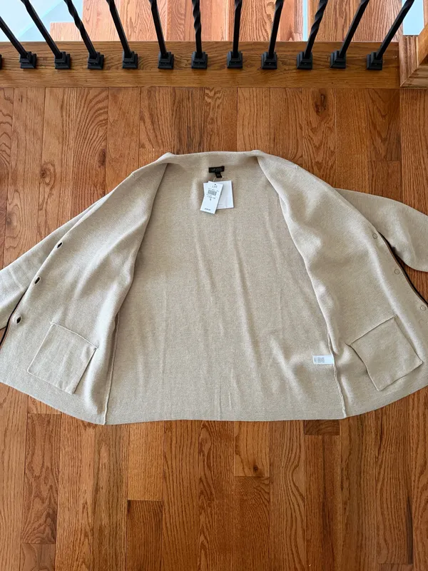 NWT $ 129 j.jill Woman’s Wearever Double-Knit Sweater-Jacket, Sz S - Image 12