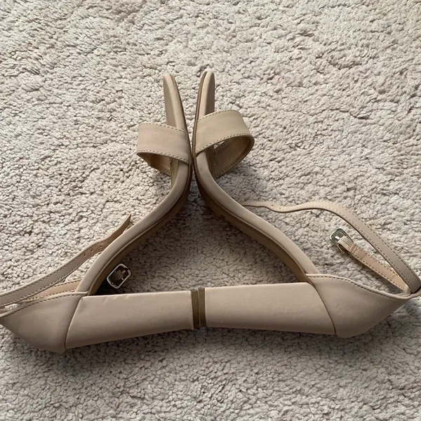 Charlotte Russe Nude Ankle Strap Heels - Image 3