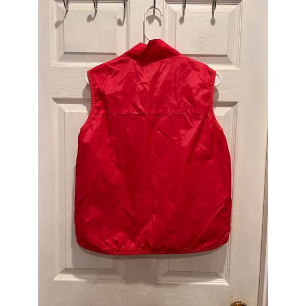 VTG GAP Womens Pink Quarter Zip Windbreaker Vest Medium Mesh Sleeveless Gorpcore - Image 6