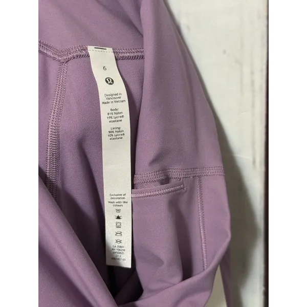 NWT Lululemon Align HR Pant 25" Pant Wisteria Purple Size 6 W5DKZS - Image 7