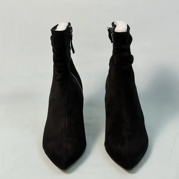 Bella Vita Woman Size-6M~ Danielle Leather Suede‎ Black Slouch Ankle Booties - Image 10