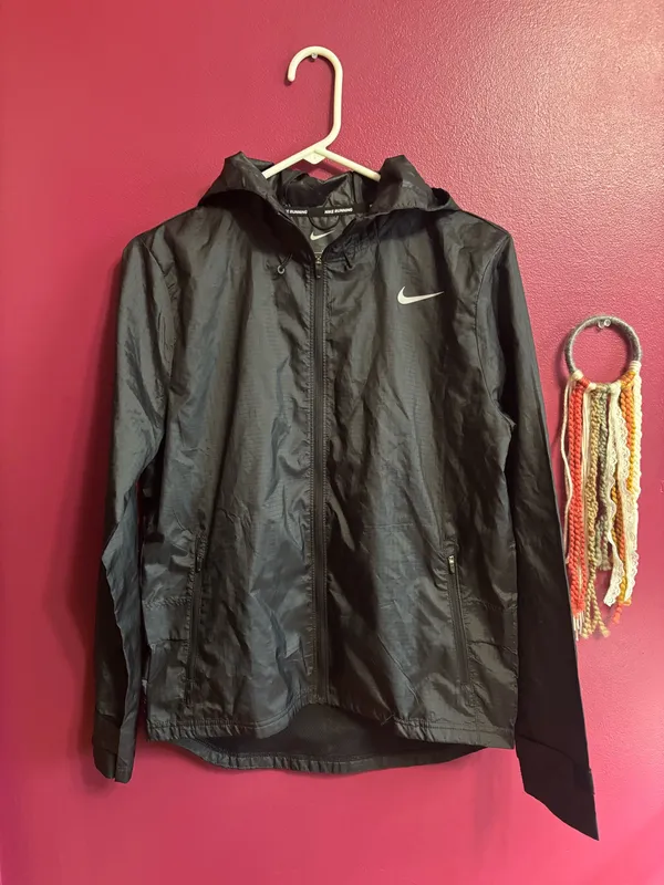 Women’s Nike running black lightweight jacket  - Image 2