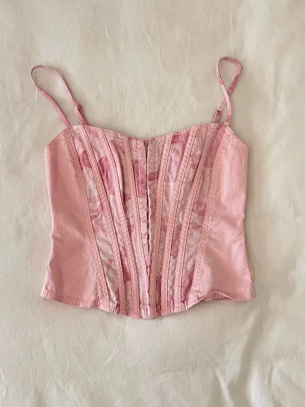 I.AM.GIA Pale Pink Corset Bandeau Top - Image 3