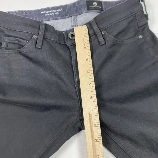 AG‎ Adriano Goldschmied Jeans Womens 25R Black Legging Ankle Skinny Made in USA - Image 3