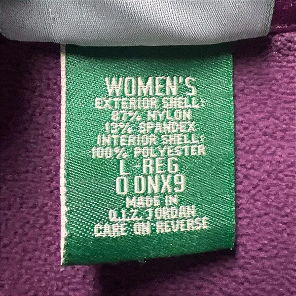 L.L. Bean Women's Softshell‎ Fleece Lined Vest Plum Purple Size Large EUC - Image 9