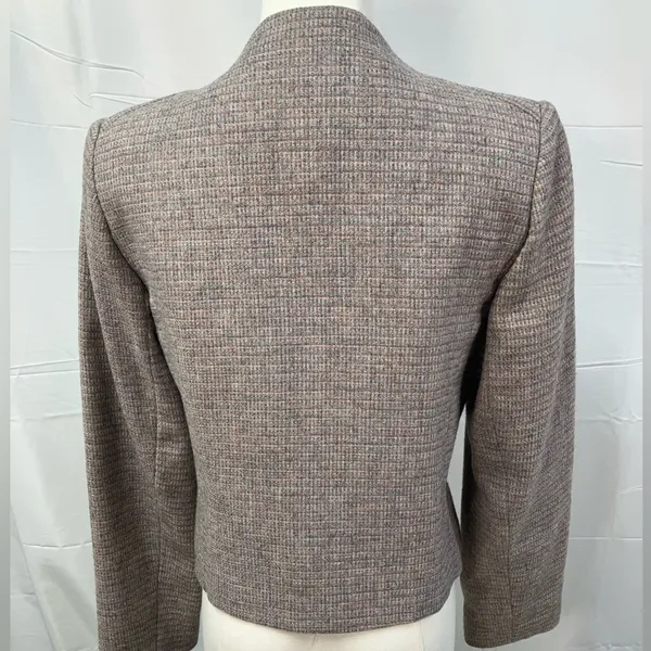 West Coast Connection Vintage Wool Blend Tweed Two Button Blazer Pockets‎ 6 - Image 7