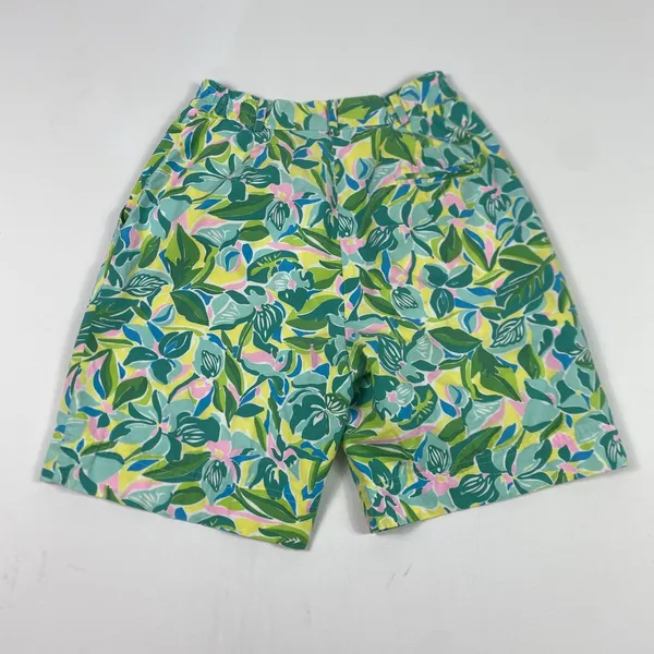 Lilly‎ Pulitzer Tropical Floral Print Shorts Womens Small High Rise Pleated - Image 7