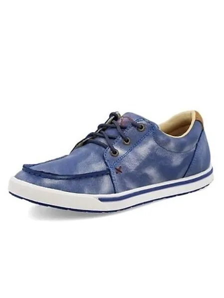 Twisted X Kicks Leather Shoes Loafers Sneakers Womens 7 Blue Lace Up casual - Image 8