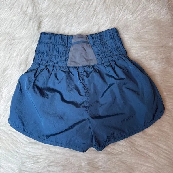 FP Movement Free‎ People Way Home Shorts Blue High Rise Running Athletic XS - Image 3