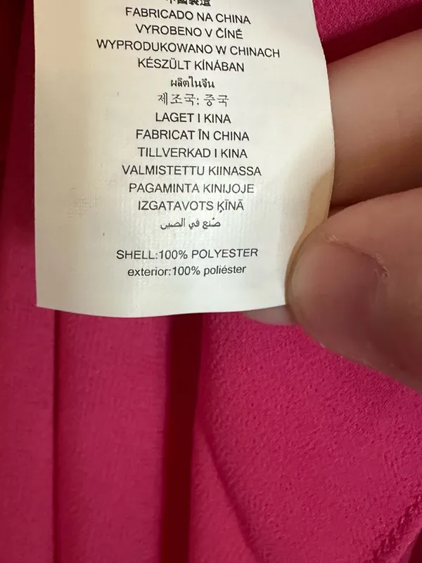 Michael Kors Sheer Fuchsia Off-the-Shoulder Blouse Large - Image 6