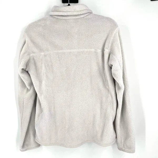 PATAGONIA Women's‎ Re-Tool Snap-T Fleece Pullover white medium cozy soft jacket - Image 4