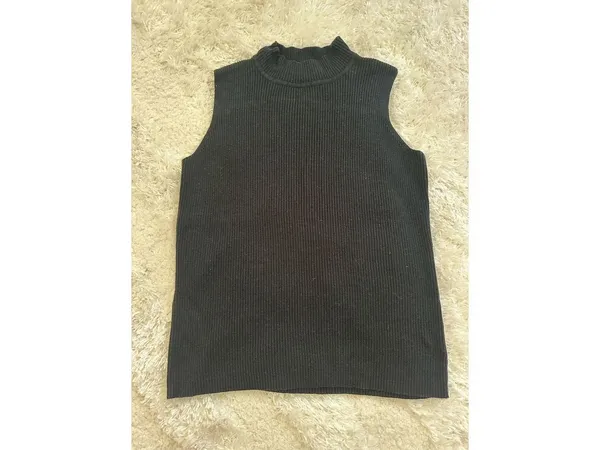 Double D Ranch Black Mock Neck Sleeveless Top XS - Image 2