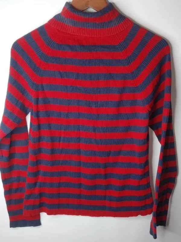 Tommy Hilfiger Striped Ribbed Top L - Image 3