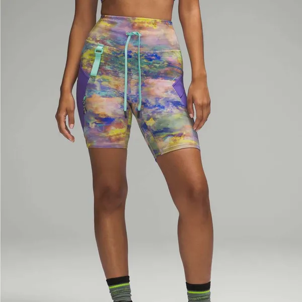 Lululemon Cargo Super-High-Rise Hiking Short 8" Altered Nature Multi 8 Purple - Image 3