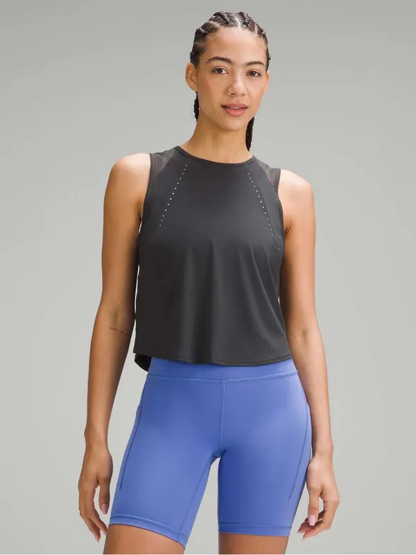 Lululemon Sculpt Cropped Tank Top Black Athletic Tank Size 10 - Image 2