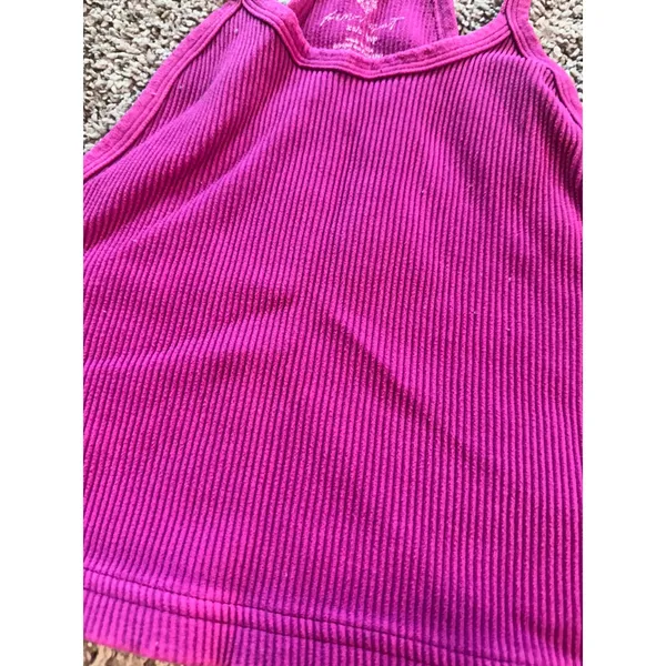 Free‎ People Movement Happiness Runs Crop Tank Magenta Purple Ribbed XS/S - Image 3