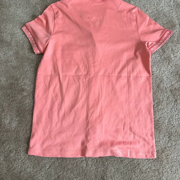 NWT Roller Rabbit Pink Watermelon Monkey Embroidered Polo Pajamas Size Small - Image 11